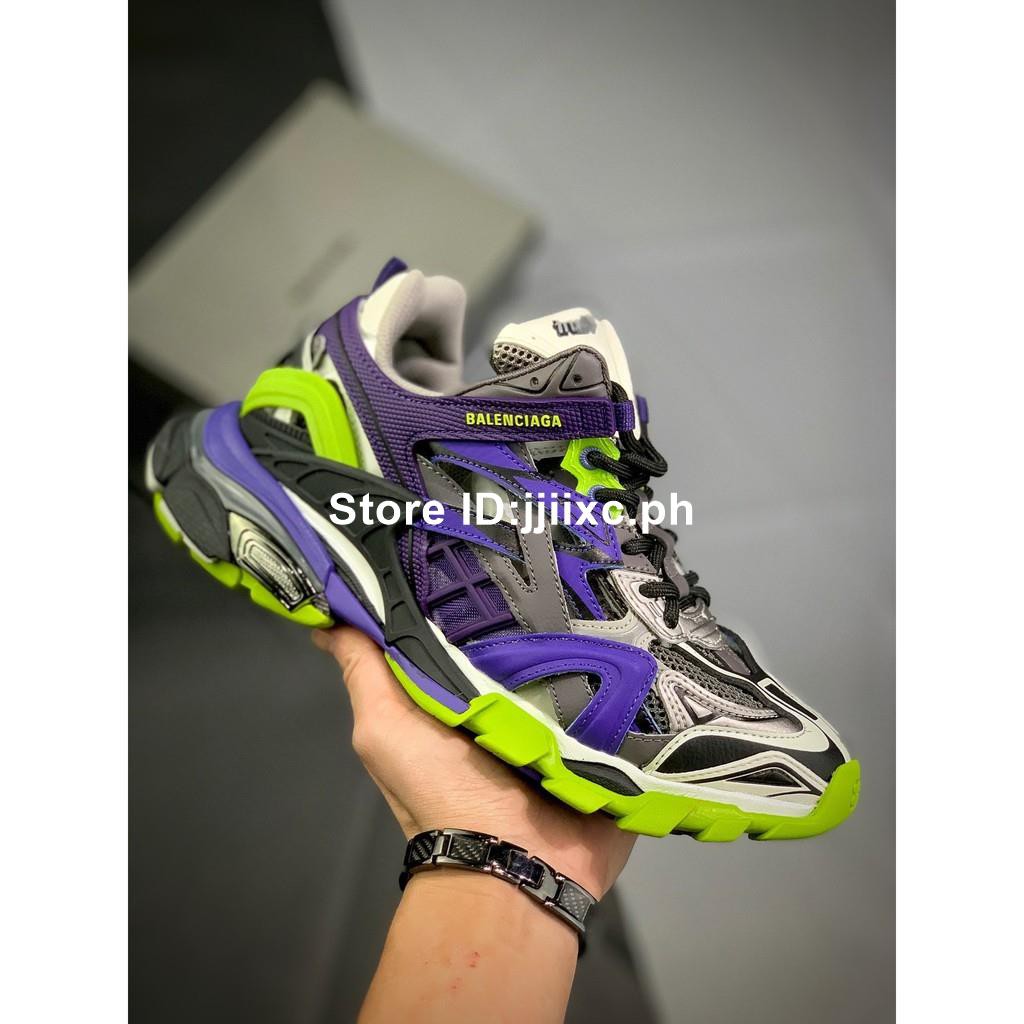 Balenciaga Track Trek Blue White Green Runway Sneaker