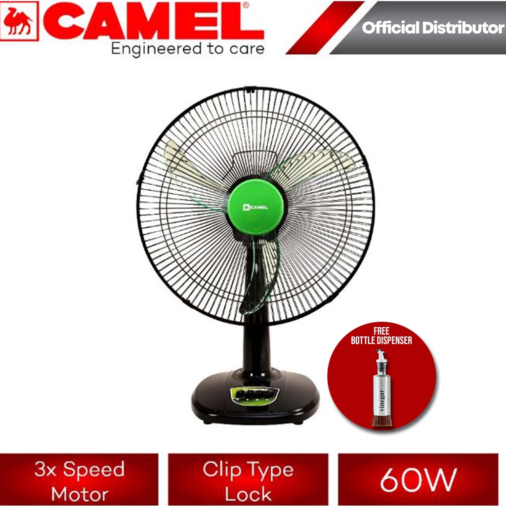 Camel Appliance 16 inches Banana Blade Desk Fan Electric Fan with 3x
