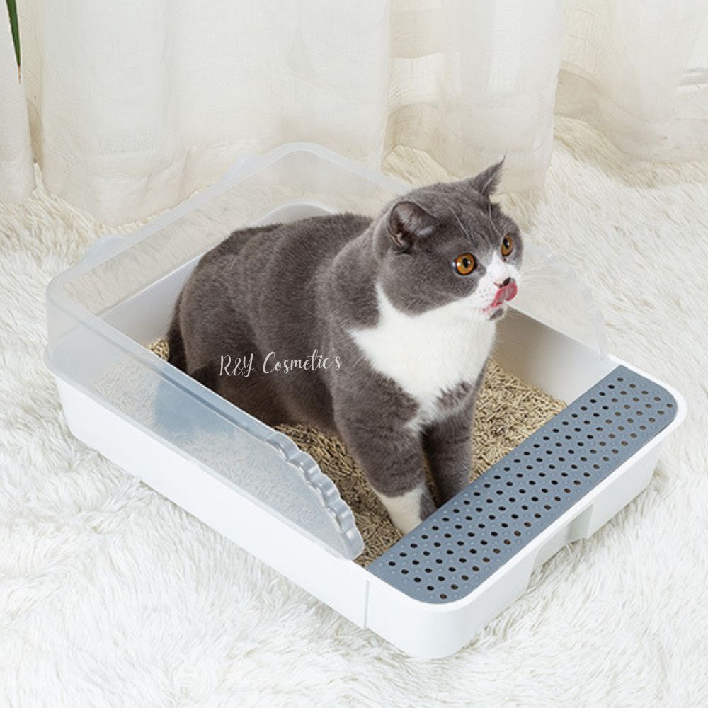 R&Y | Cat Litter Box Pet Toilet Bedpan Kitten Dog Tray with Scoop 1 Set Training Sand Box #2