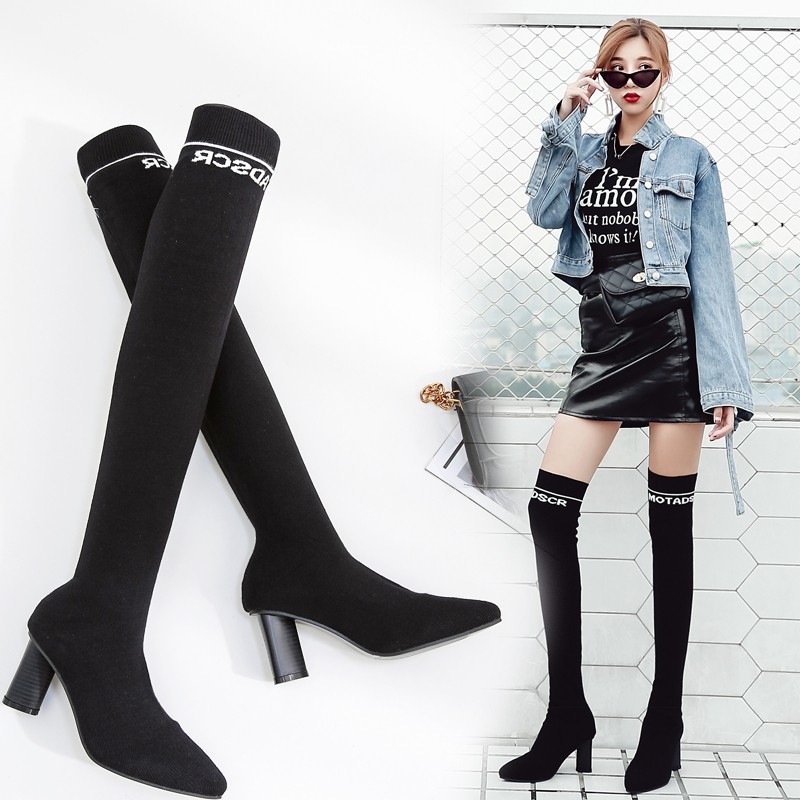 over the knee length boots