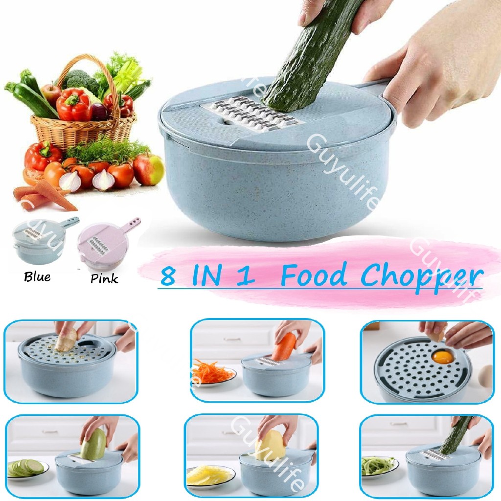 Multifunction Vegetable Slicer Cutter Grater Manual Food Chopper Kitchen Gadgets 