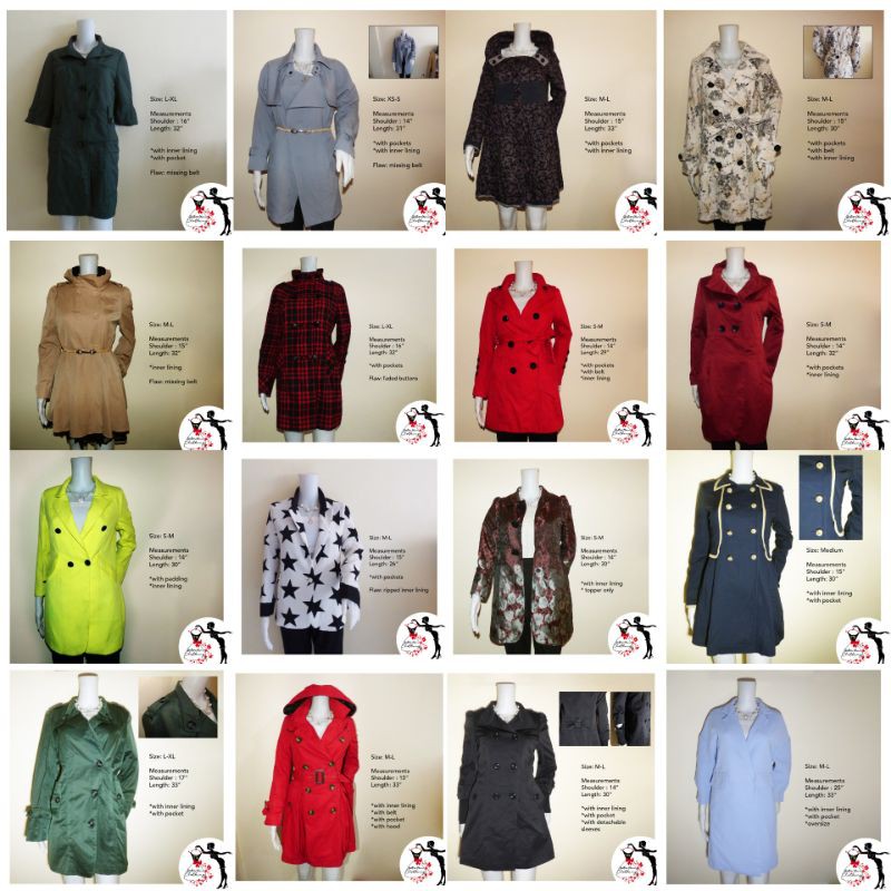 PREMIUM TRENCH COATS PRELOVED Shopee Philippines