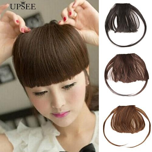 Cod Pretty Girl Clip On Front Side Straight Fringe Bangs Hair