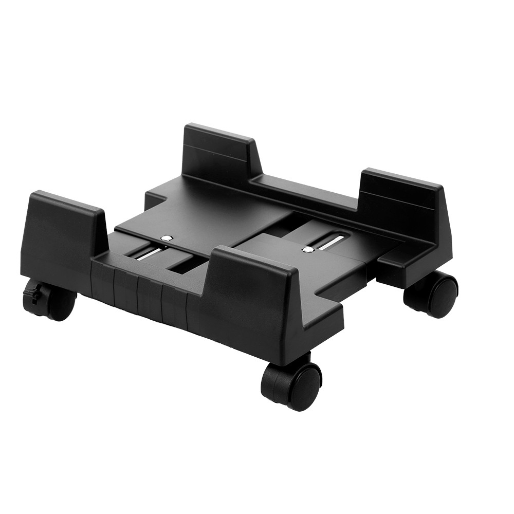 Mobile Desktop Computer Floor Stand Rolling Wheels Adjustable