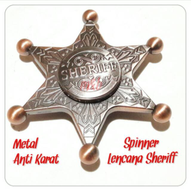 sheriff badge fidget spinner