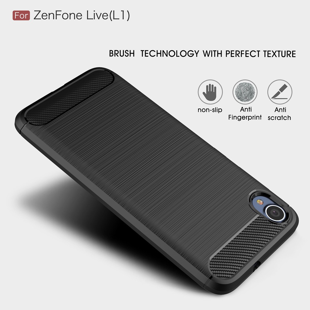 For Asus Zenfone Live L1 Case Slim Rugged Armor Soft Rubber Shopee Philippines