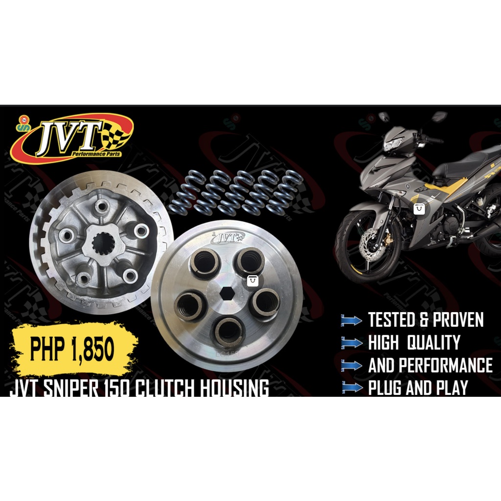 JVT Clutch Housing with Clutch Spring Sniper 150/ Sniper King Shopee
