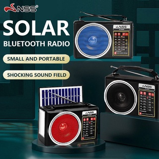 NSS Five year replacement Solar Bluetooth AM/FM/SW Rechargeable Radio with Emergency Light Bluetooth