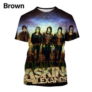 New Rock Band Asking Alexandria Casual Printed 3D T-shirt Fashion Round Neck Personality Trend Summer Top Short Sleeve #7