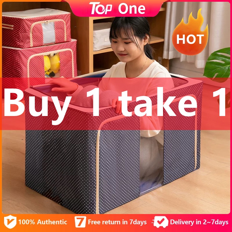 【Buy 1 take 1 free】Storage Box 100l Extra Large Quilt Clothing Folding