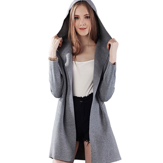 cardigan with hood