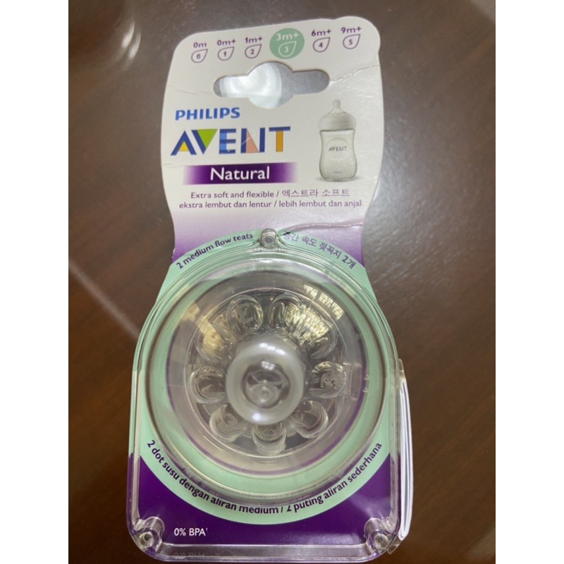 avent natural medium flow nipple