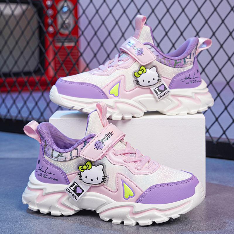 Girls Sneakers Soft Bottom Breathable Kids Shoes Lightweight Casual Girls Children Running Shoes 4~16 Years Old