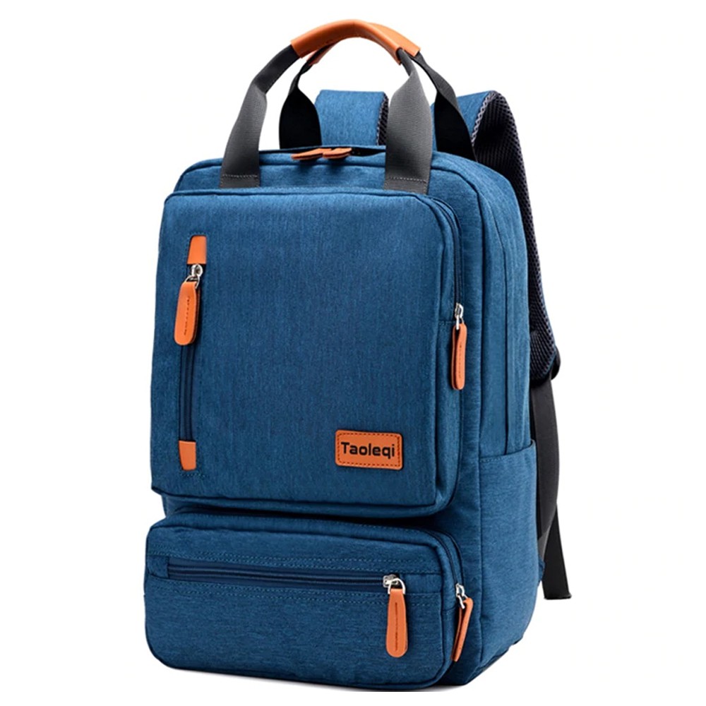 Taoleqi Blue Unisex Classic Water Resistant School Rucksack Travel