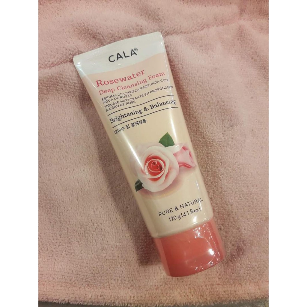 rosewater deep cleansing foam