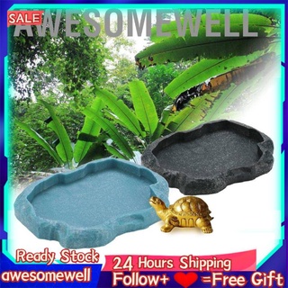 Awesomewell Lizard bowl  reptile mini resin food and water for turtle #1