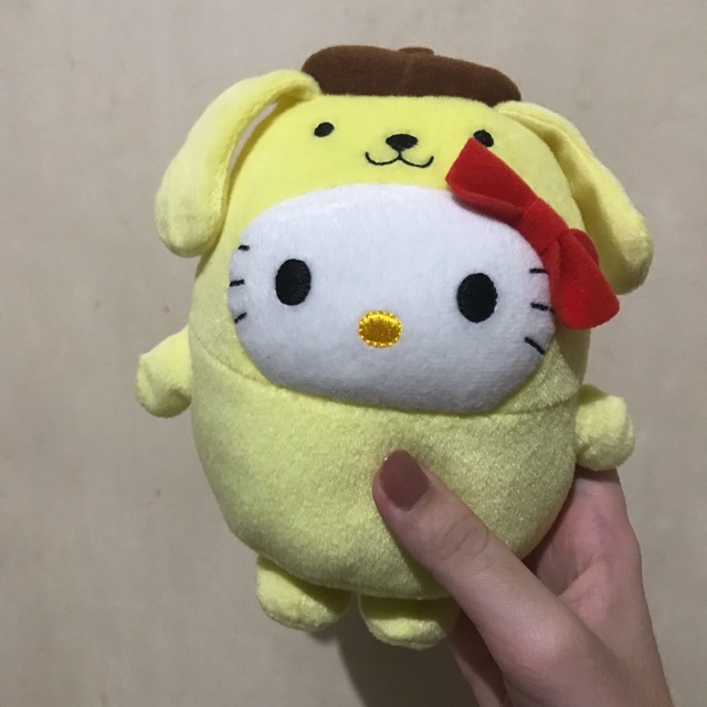 Mcdo Hello Kitty x Pompompurin Bubbles Small Stuffed Toy Collectible