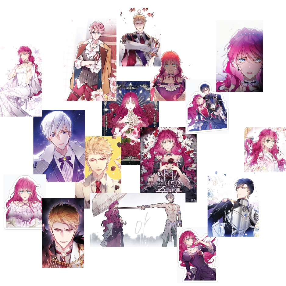 The Villains Ending Is Death The Villain's Ending is Death Manhwa Stickers Set 1 (Matte/Glossy