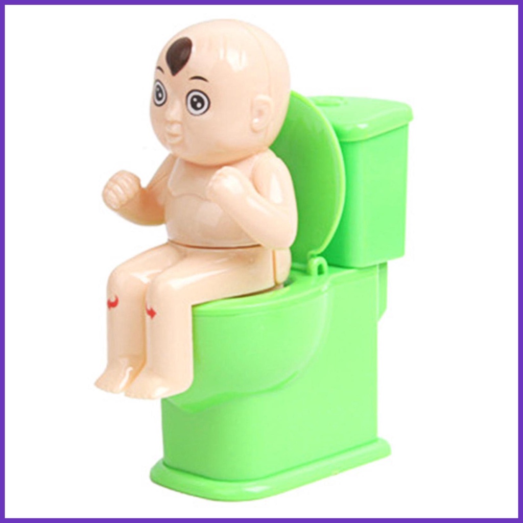 Novelty Pee Boy Squirter Toys Squirt Wee Boy Sitting On The Toilet 