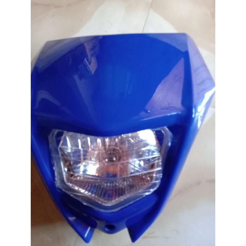 xrm 125 headlight assembly color blue ( class a ) | Shopee Philippines