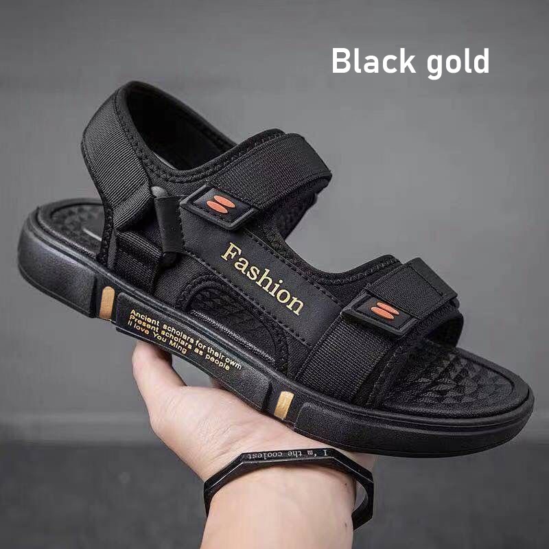Casual Men Sandals Two Strap Sandles Outdoor Breathable Comfort NonSlip Open Sandals Slipper