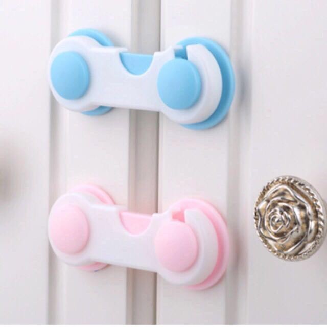 Plastic Home Door Drawer Lock Kids Protect Wardrobe Cabinet | Shopee ...