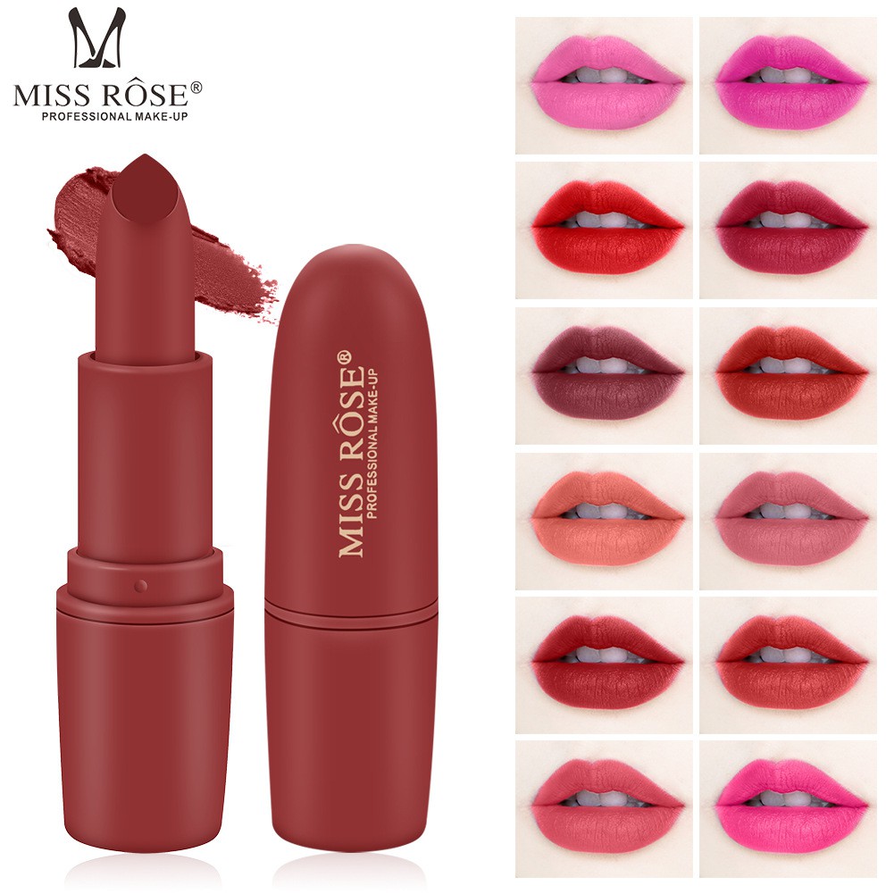 Miss Rose 8 Color Spinning Matte Lipstick Pencil Women Lip 