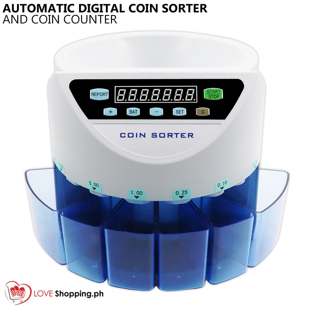 Automatic Digital Coin Sorter and Coin Counter | Shopee Philippines