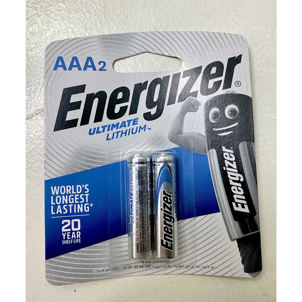 Energizer Ultimate Lithium AAA Batteries (2 pcs) | Shopee Philippines