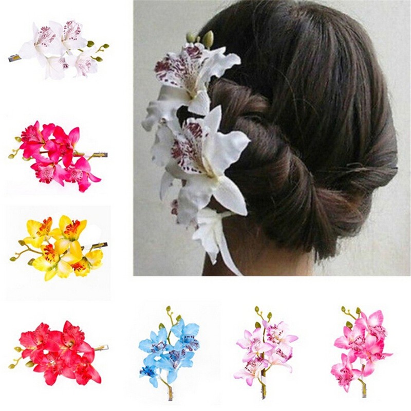Bridal Flower Hairpin Brooch Wedding Bridesmaid Party Accessories