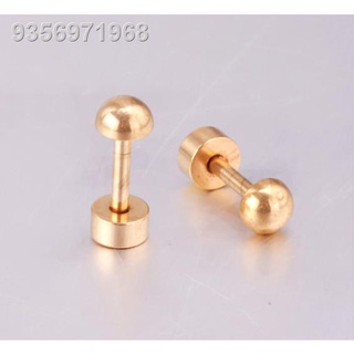 VelvetBoxx RANDOM Earrings with Screw Type Lock Stainless Steel Stud Earrings 10k Gold So Cute For K #6