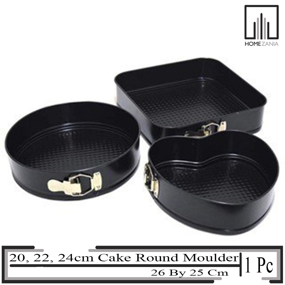 Home Zania 3 Pcs Cake Black Shape Moulder 26 By 25 Cm | Shopee Philippines