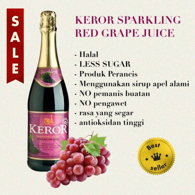 Keror SPARKLING RED GRAPE JUICE 750ml Shopee Philippines