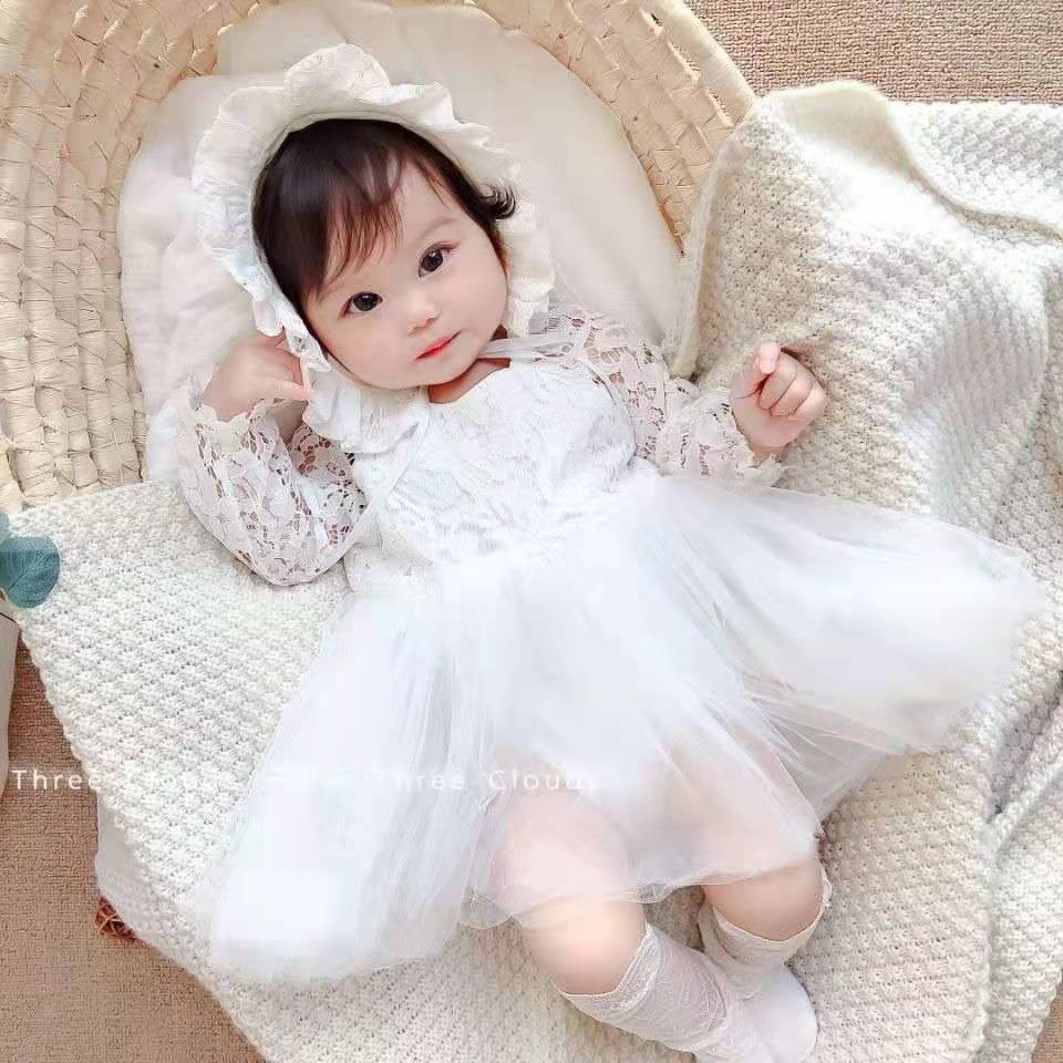 0-18Months Baptismal Dress for Baby Girl White Dress for 1 Year Old ...