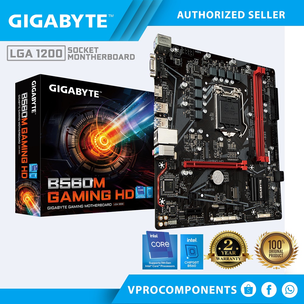 Gigabyte B560M Gaming HD (LGA1200) Motherboard Shopee Philippines