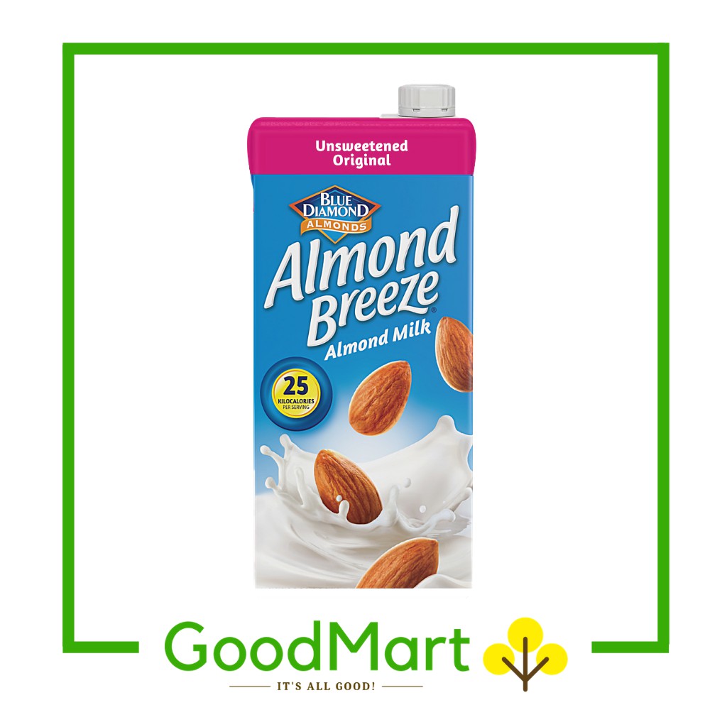 Blue Diamond Almond Breeze Almond Milk Unsweetened Original 946ML