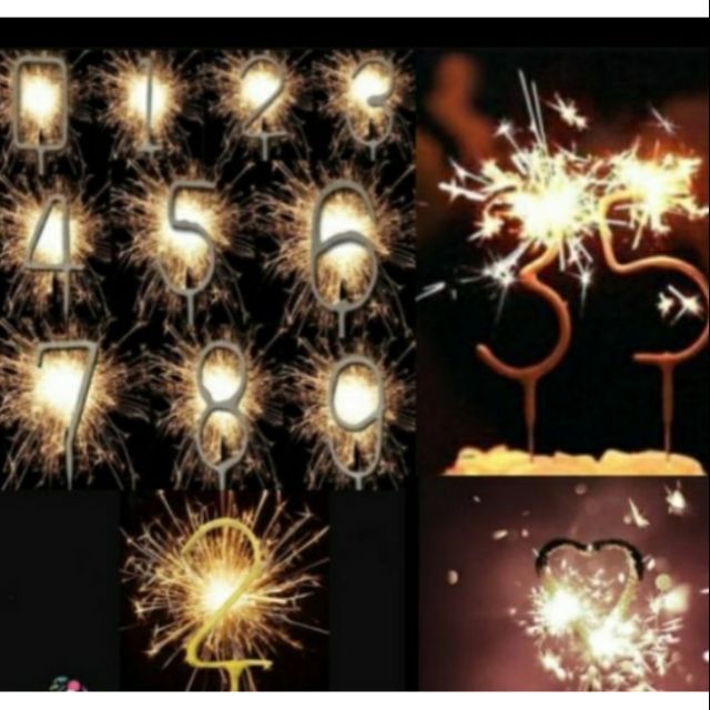 Sparkling Number Candle Shopee Philippines