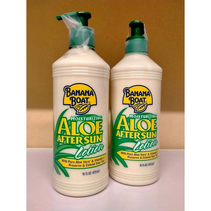 Banana Boat Moisturizing Aloe After Sun Lotion, 16 OZ (473mL) Shopee