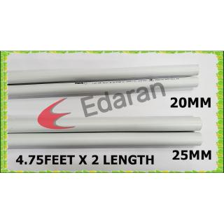 (9.5 FEET) HERO PVC CONDUIT PIPE - (20MM / 3/4” OR 25MM / 1”) - 4.75 FEET x 2 LENGTH (SIRIM APPROVE) #1