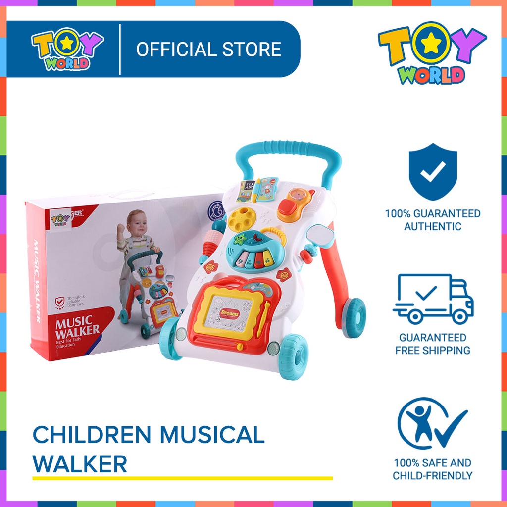 Toy World Rolling Ball Walker with Music and Lights for Kids Infants and Toddlers Shopee
