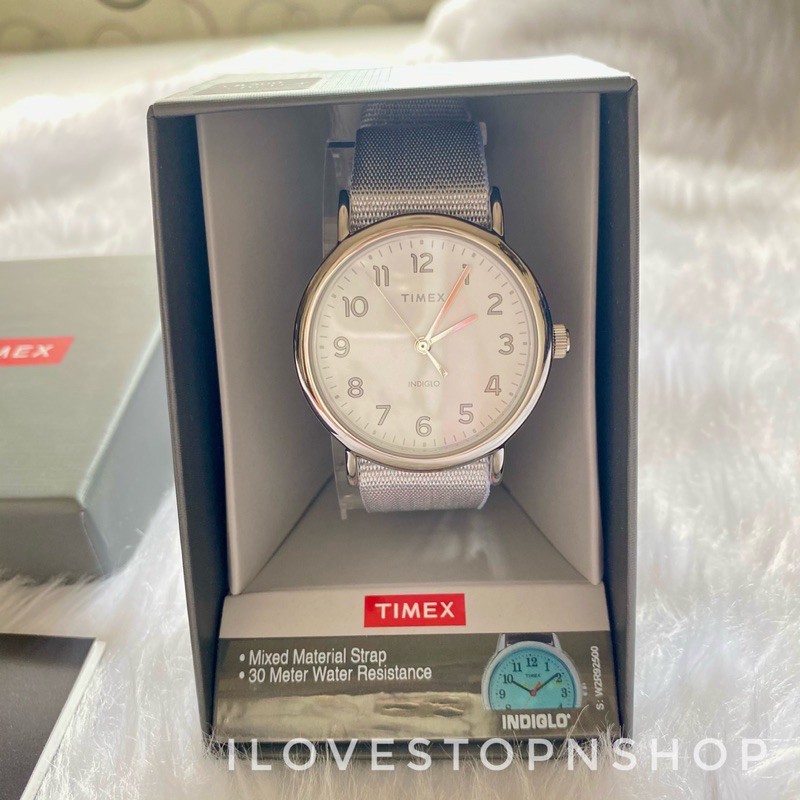 Timex Weekender 38 mm Metallic Fabric Watch TW2R92500 | Shopee Philippines