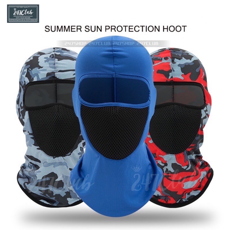 247 Balaclava Full Face Mask Motorcycle Head Cover Mask Full Face Head