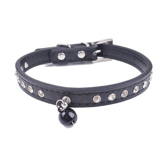 rhinestone leather dog collars