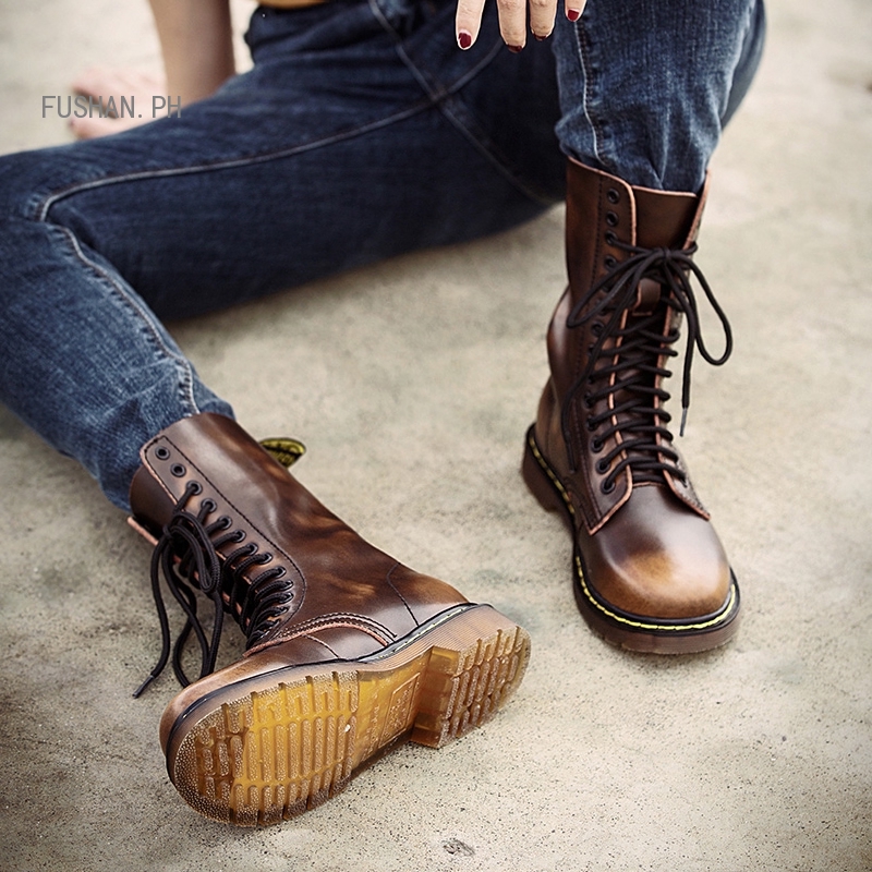 genuine leather riding boots