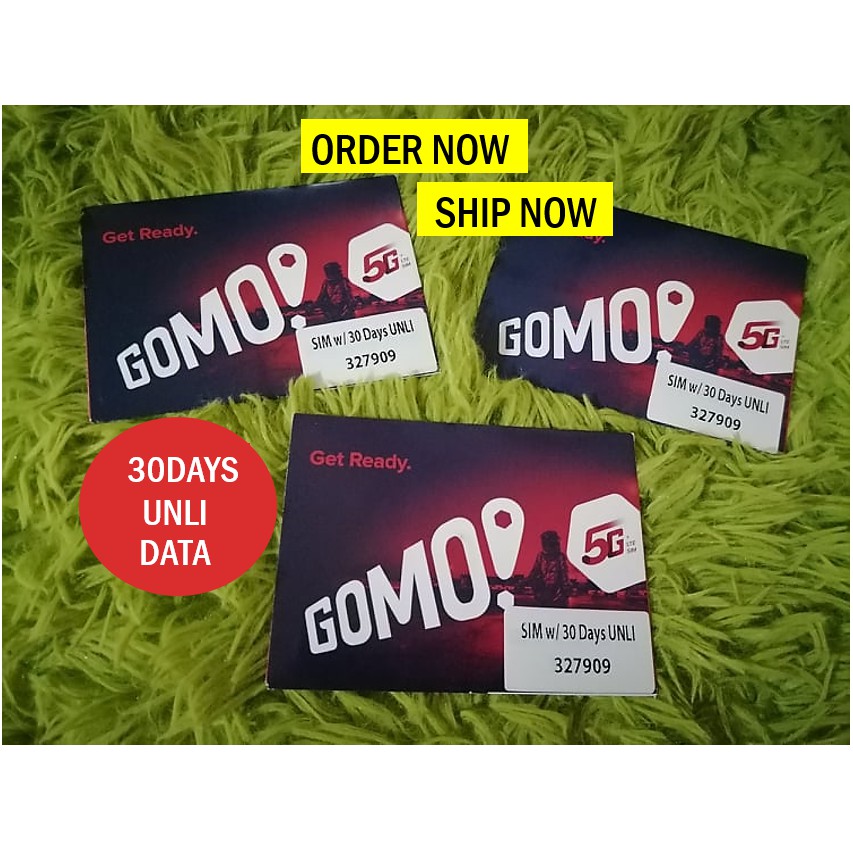 GOMO SIM w/FREE 30GB/Unli 30Days_Onhand Shopee Philippines