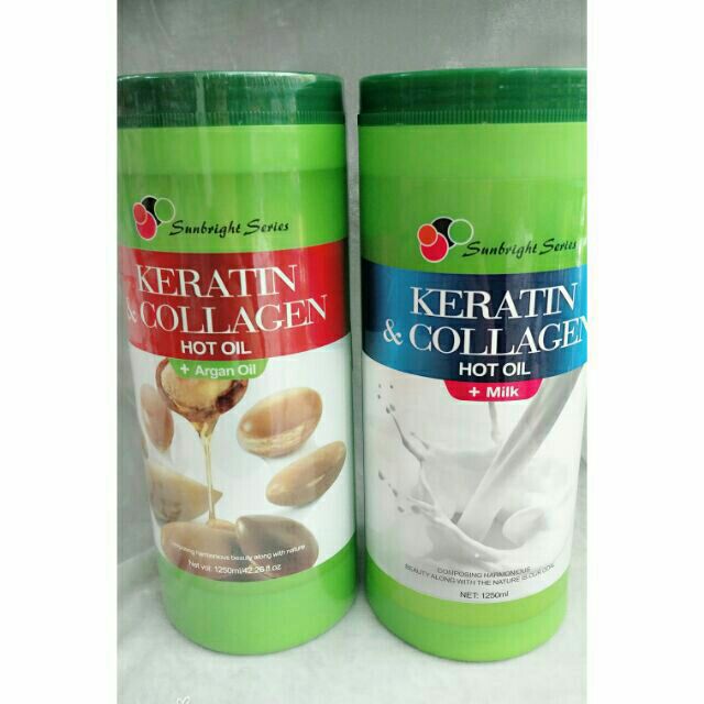 Keratin Collagen Hot Oil Treatment Milk And Arganoil Shopee Philippines