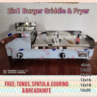 2in1 BURGER GRIDDLE and DEEP FRYER