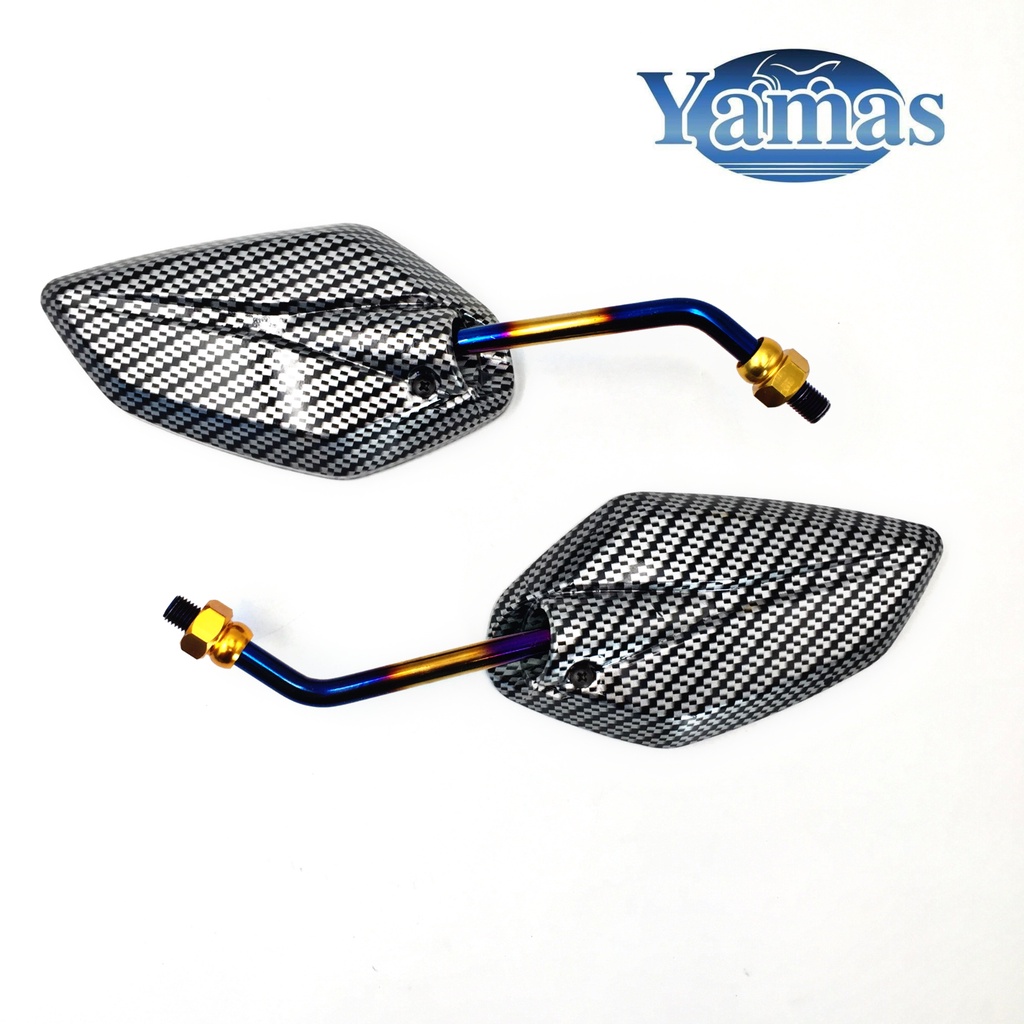 Side Mirror Motorcycle Universal Blue Gold Gradient side mirror