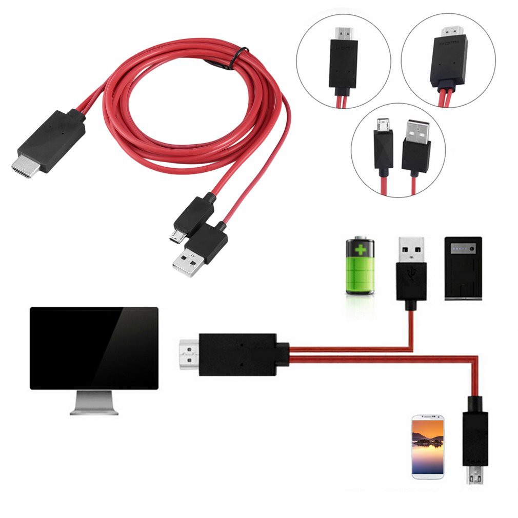 MHL Micro USB to HDMI Cable with 11 pin for Samsung Galaxy 