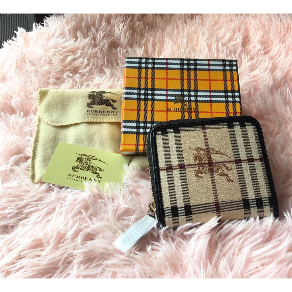 Top Grade Burberry Short Wallet | Shopee Philippines